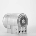 Customized machined aluminum motor housings are available